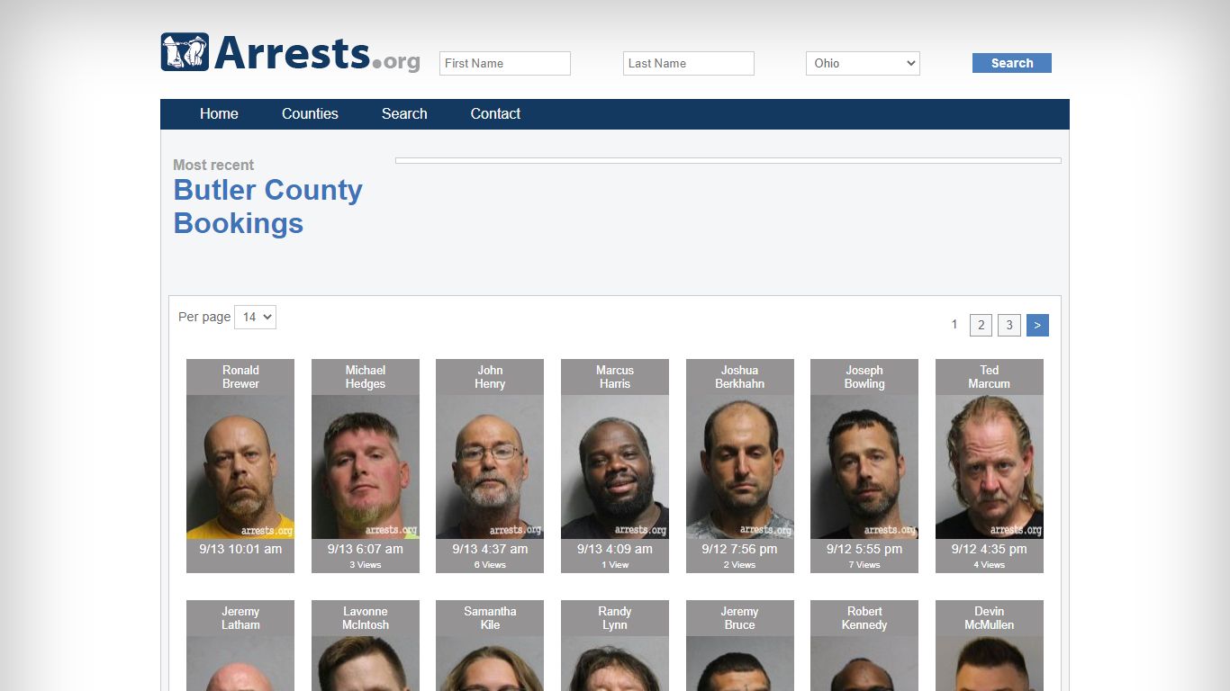 Butler County Arrests and Inmate Search