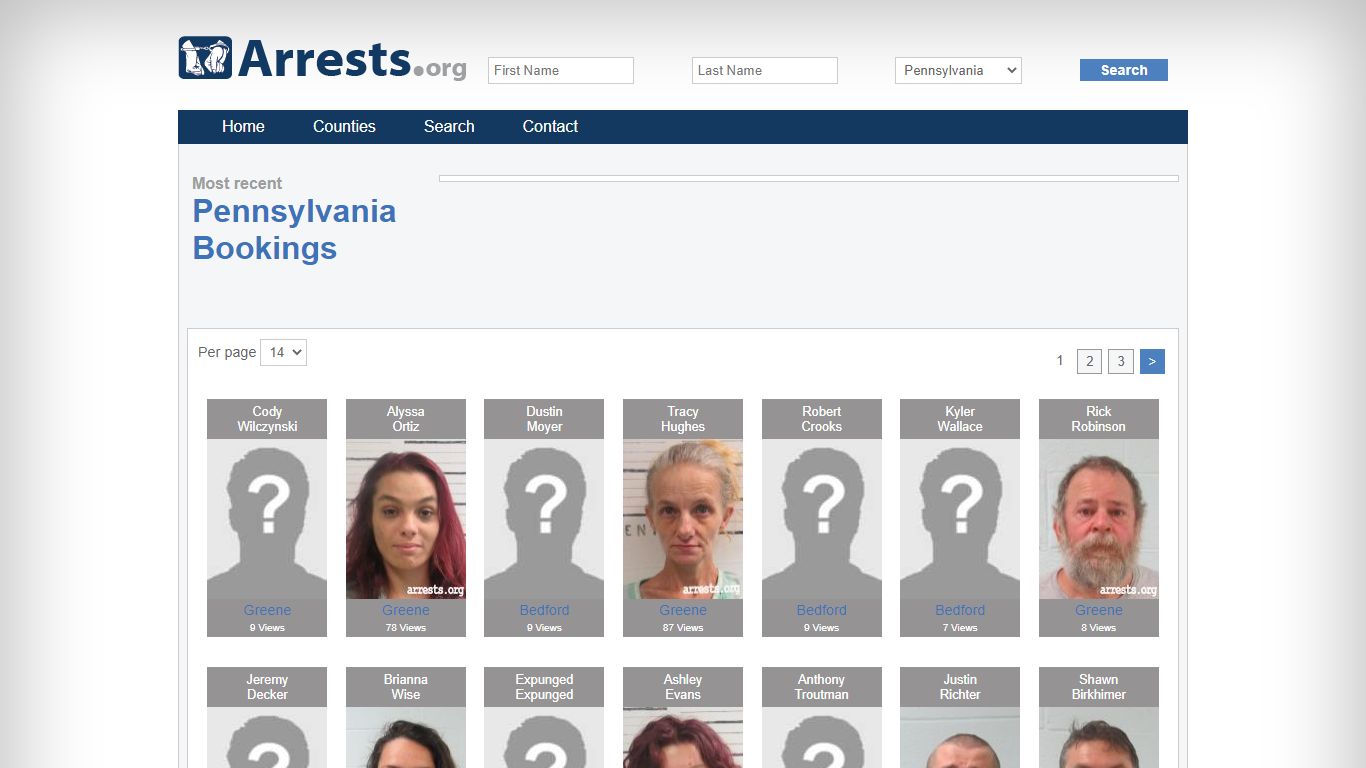 Pennsylvania Arrests and Inmate Search